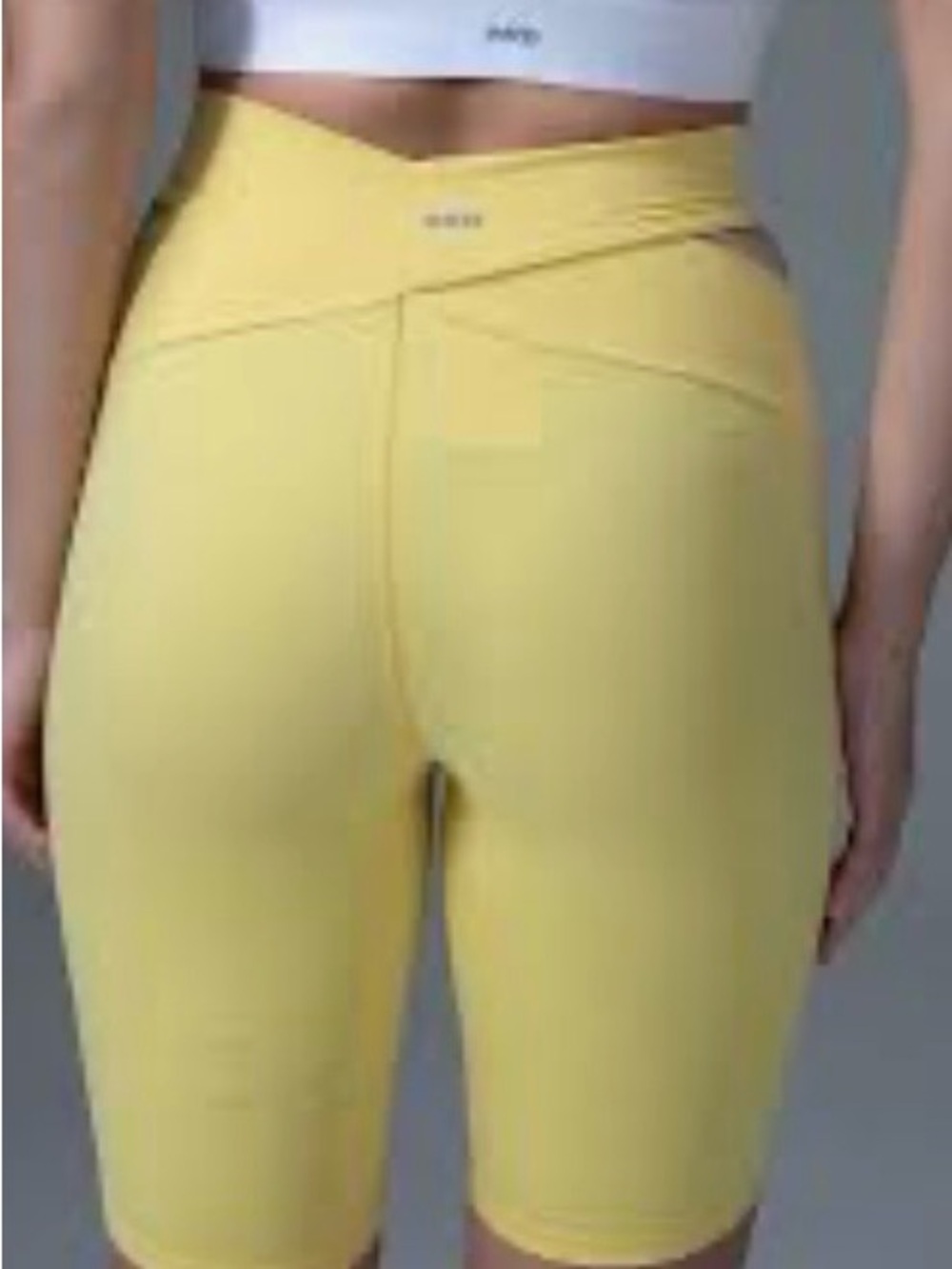 3/$30 SALE High-Waist Yellow Bike Shorts